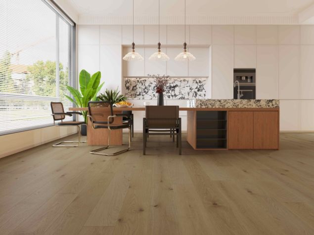Heartwood Oak Creme Brush & Matt Lacquered